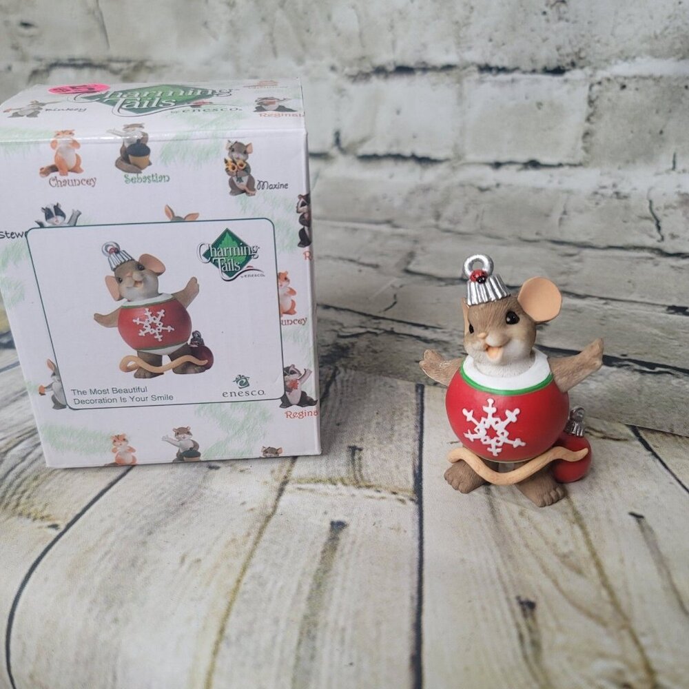 Charming Tails The Most Beautiful Decoration Is Your Smile Fitz & Floyd W Box